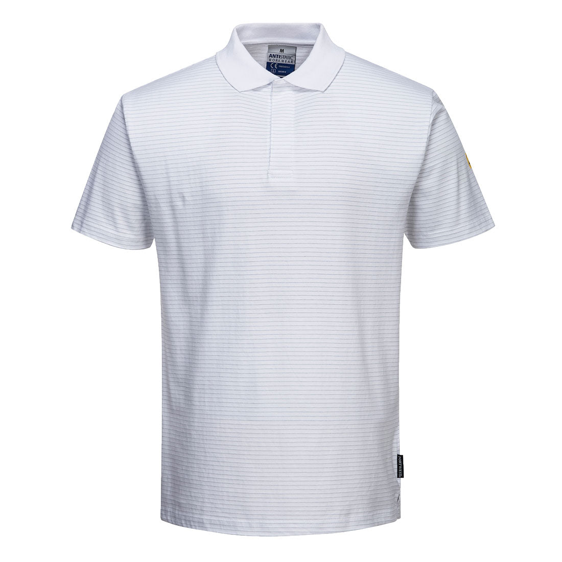 Portwest Anti-Static ESD Polo Shirt S/S in White, image 6
