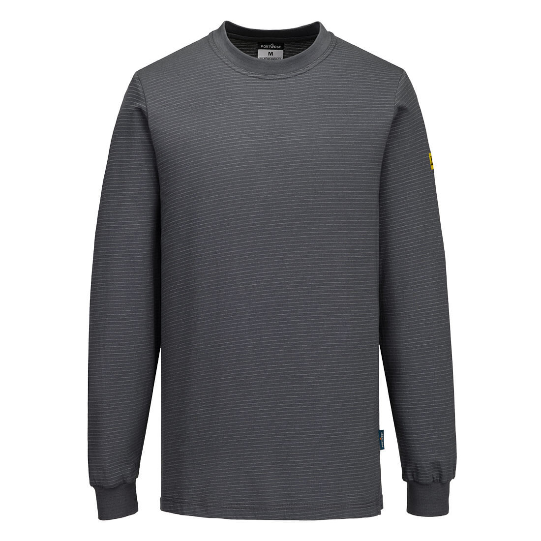 Portwest Anti-Static ESD T-Shirt L/S in Zoom Grey, image 8