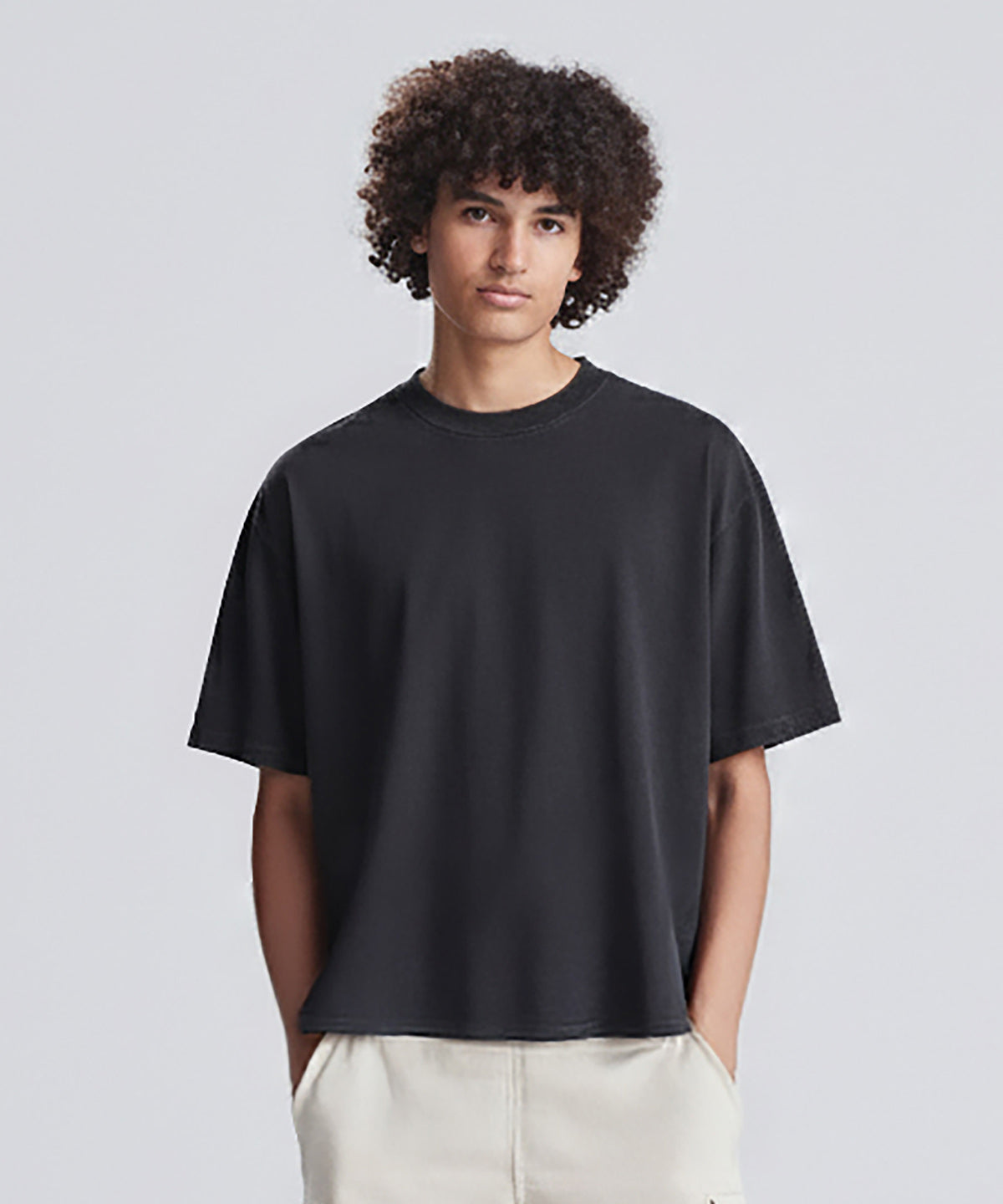 AWDis 240 boxy cropped T, lifestyle photo