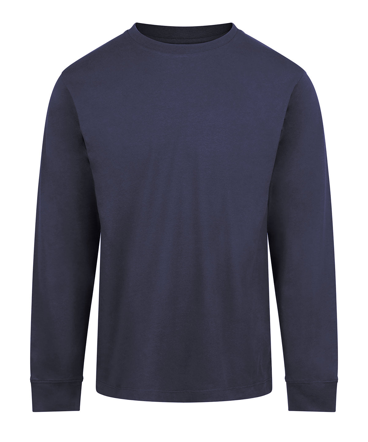 AWDis 180 long sleeve T in New French Navy, front view