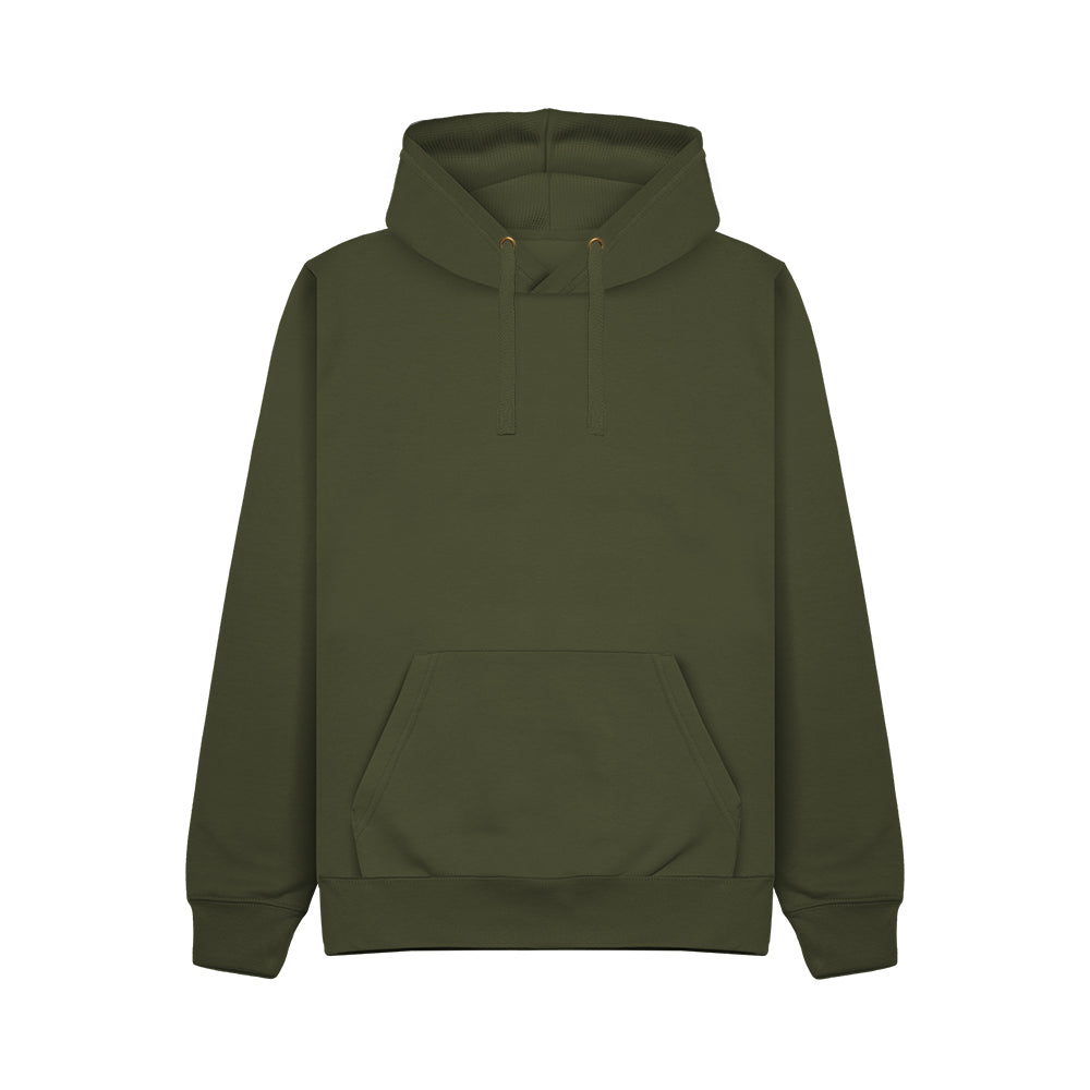 Cotton Ridge CR02 Apollo Comfort Cut Hoodie in Army Green, front view