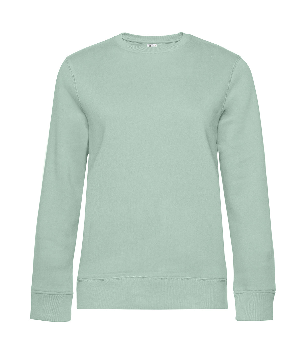 B&C Collection B&C Queen crew neck in Aqua Green, front view