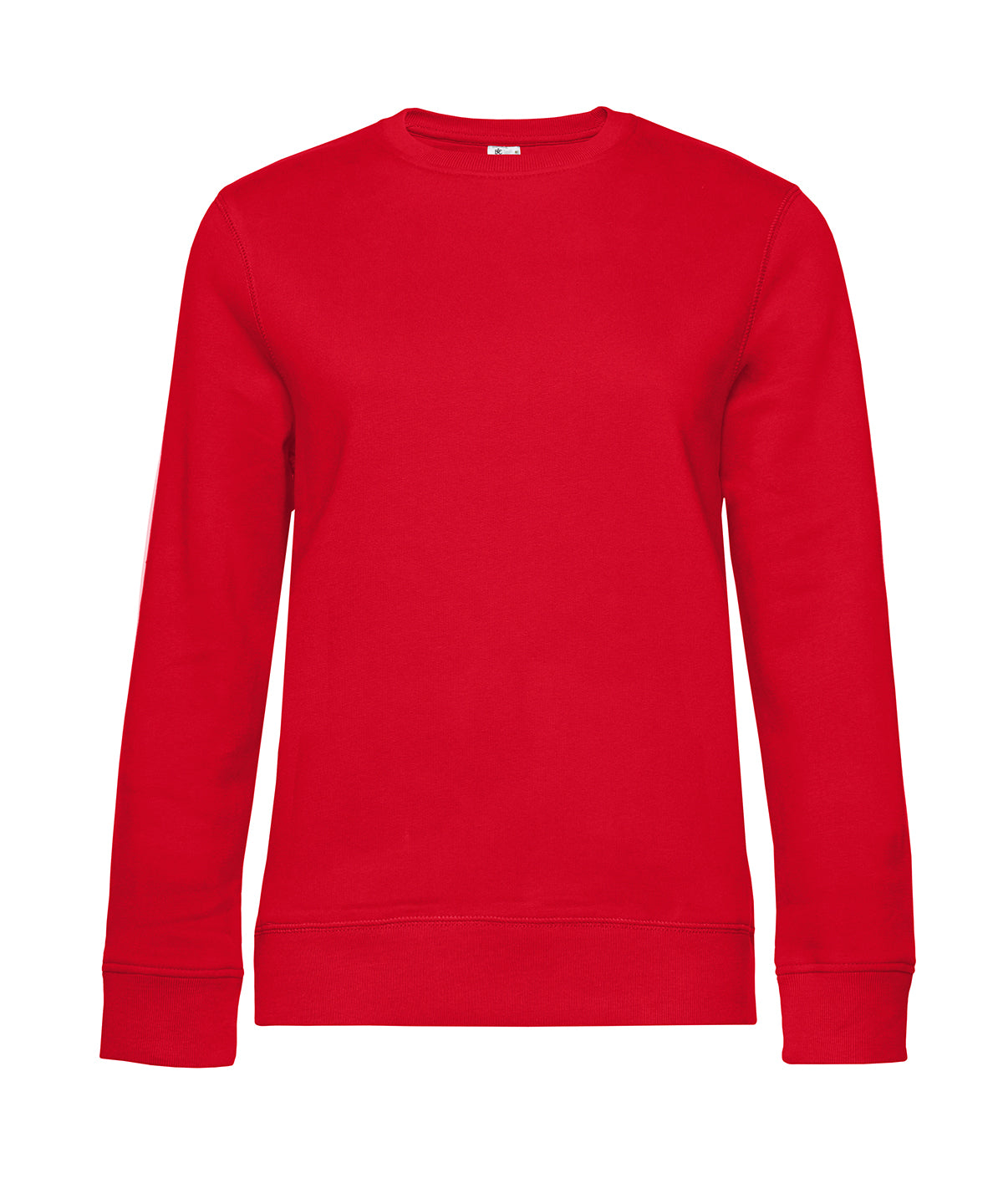 B&C Collection B&C Queen crew neck in Red, front view