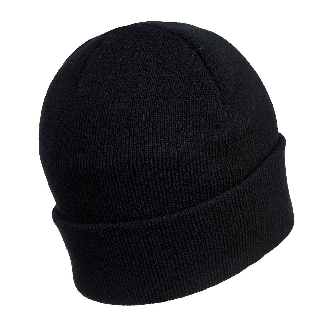 Portwest B029 Rechargeable LED Beanie in Black, back view