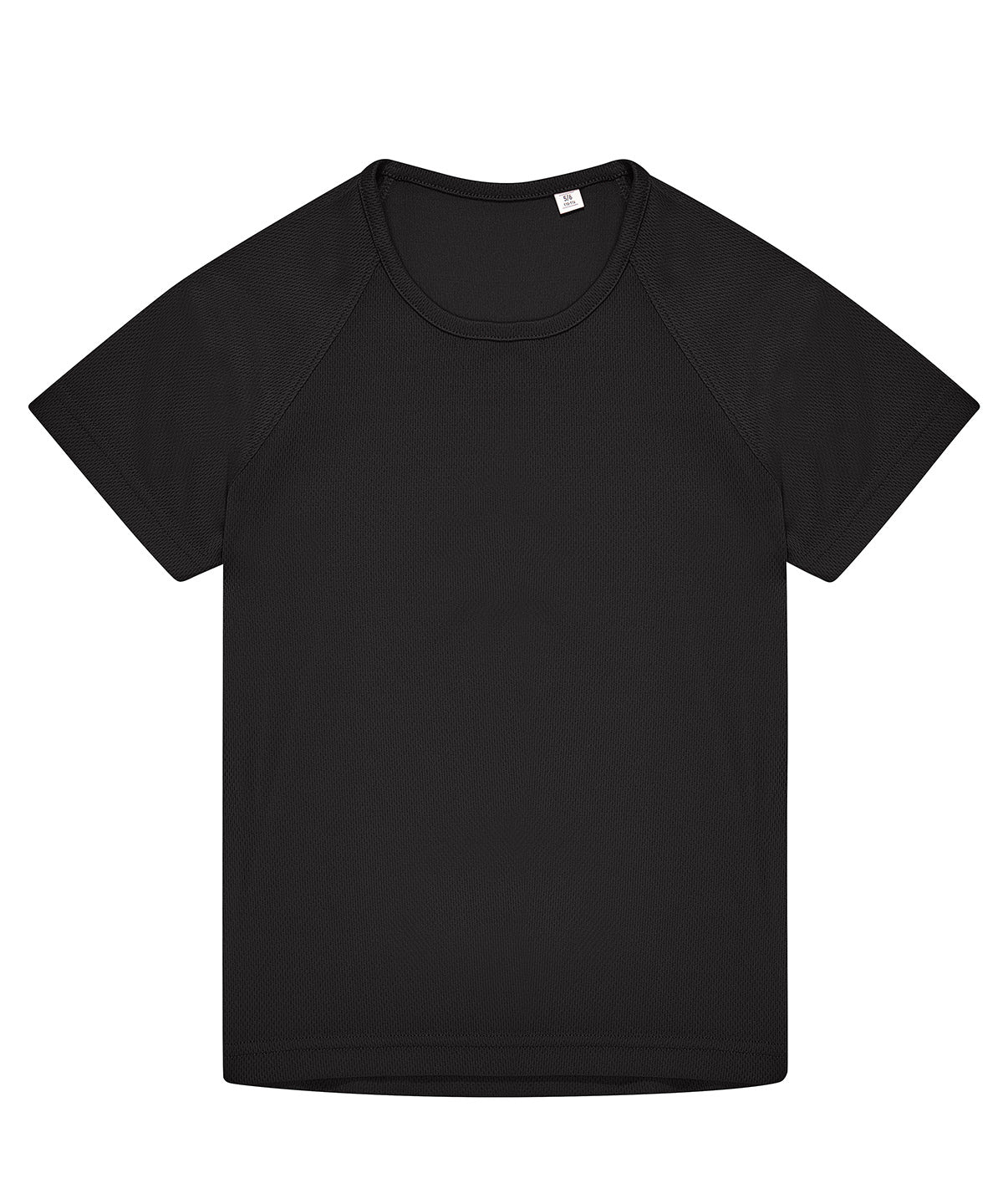 B&C Collection B&C #Active T /kids in Black, front view