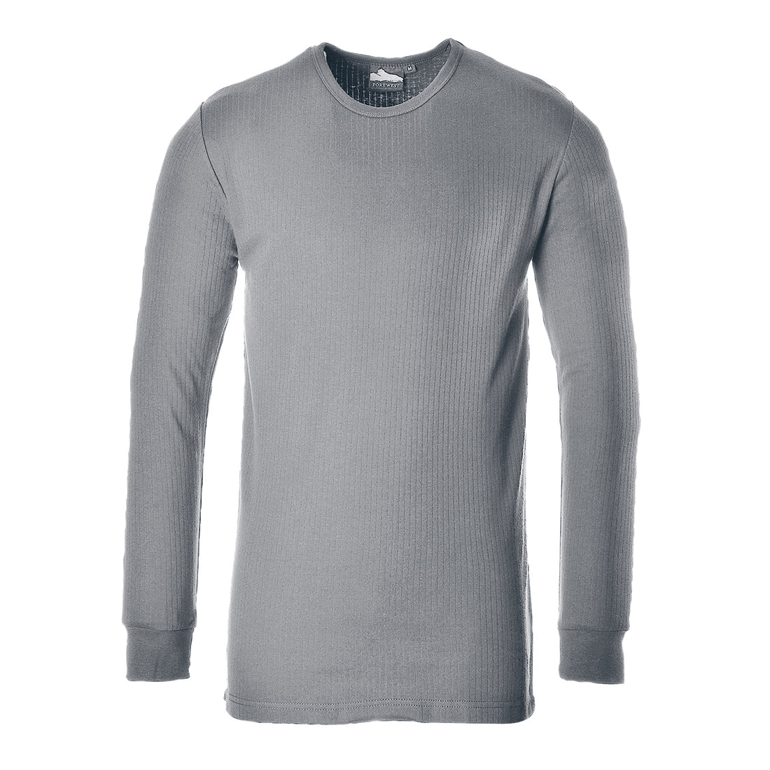 Portwest Thermal T-Shirt Long Sleeve in Grey, image 2