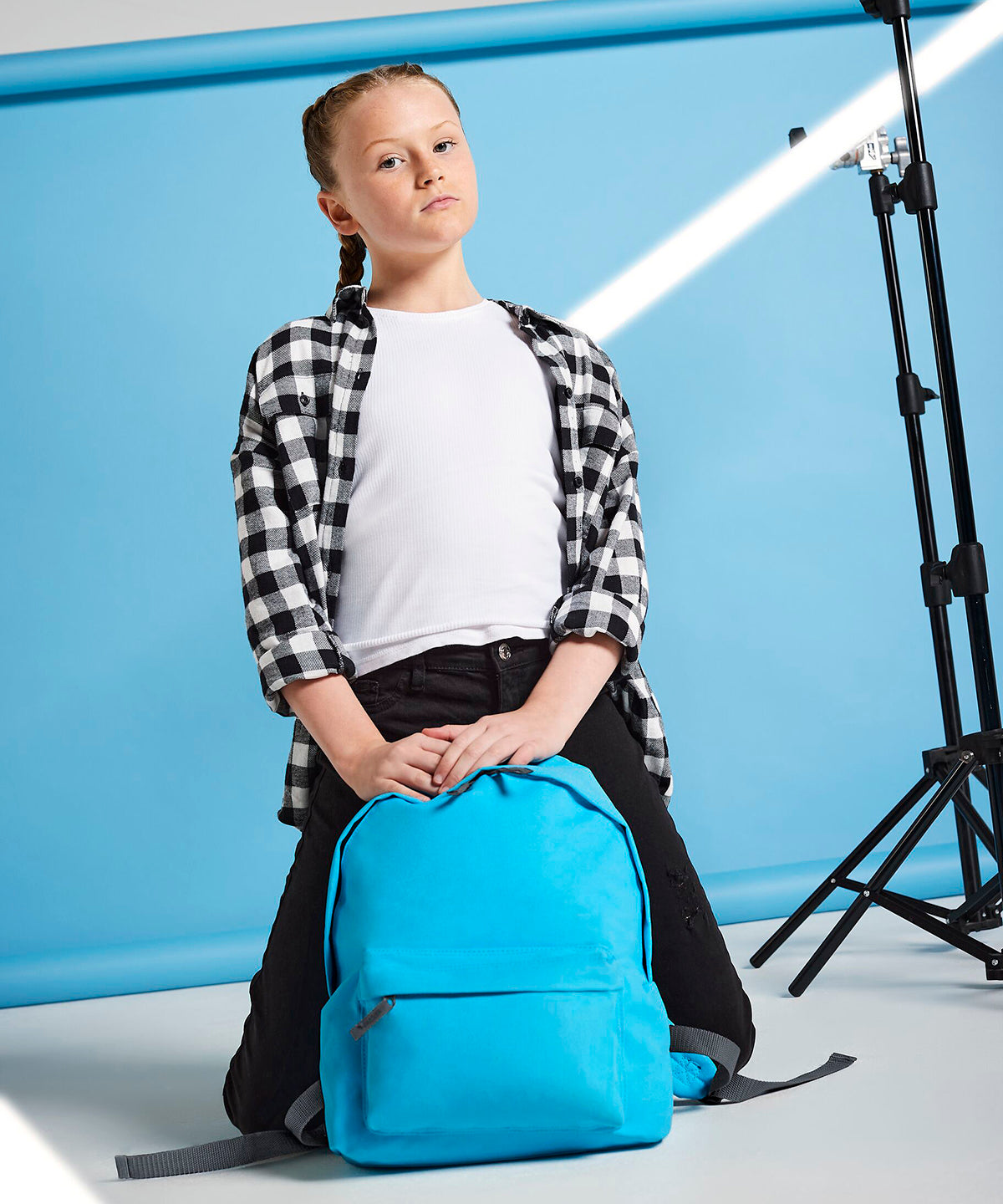Bagbase Junior fashion backpack, lifestyle photo