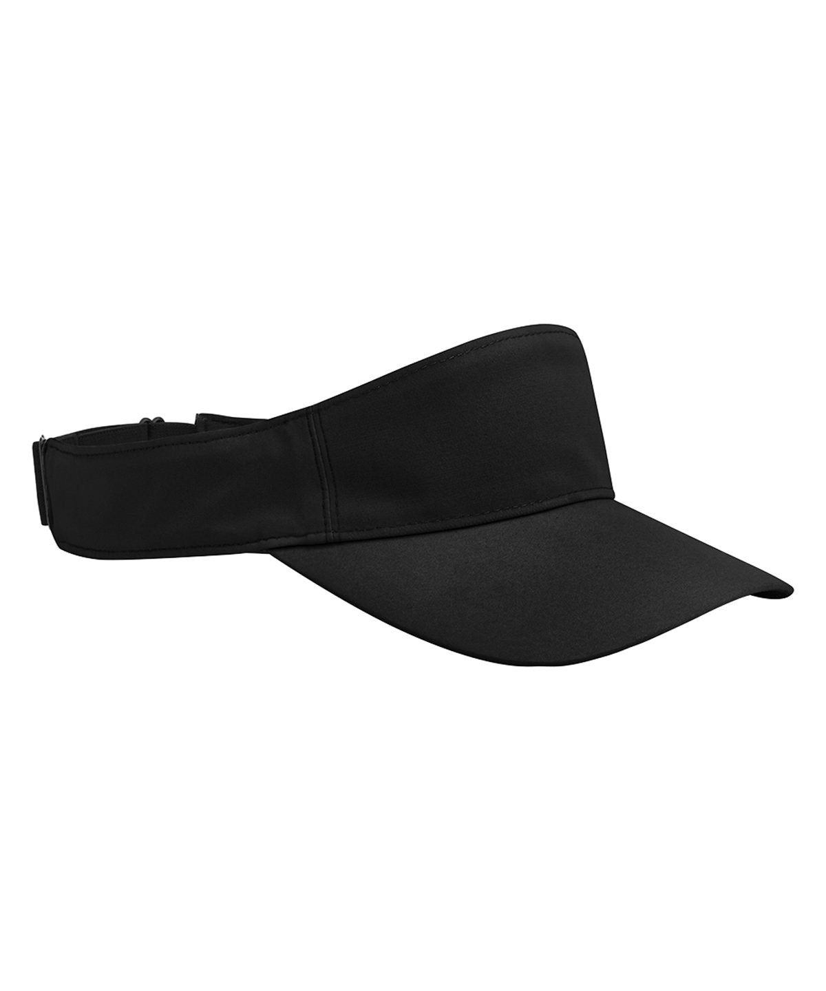 Beechfield Multi-sports performance visor in Black, front view