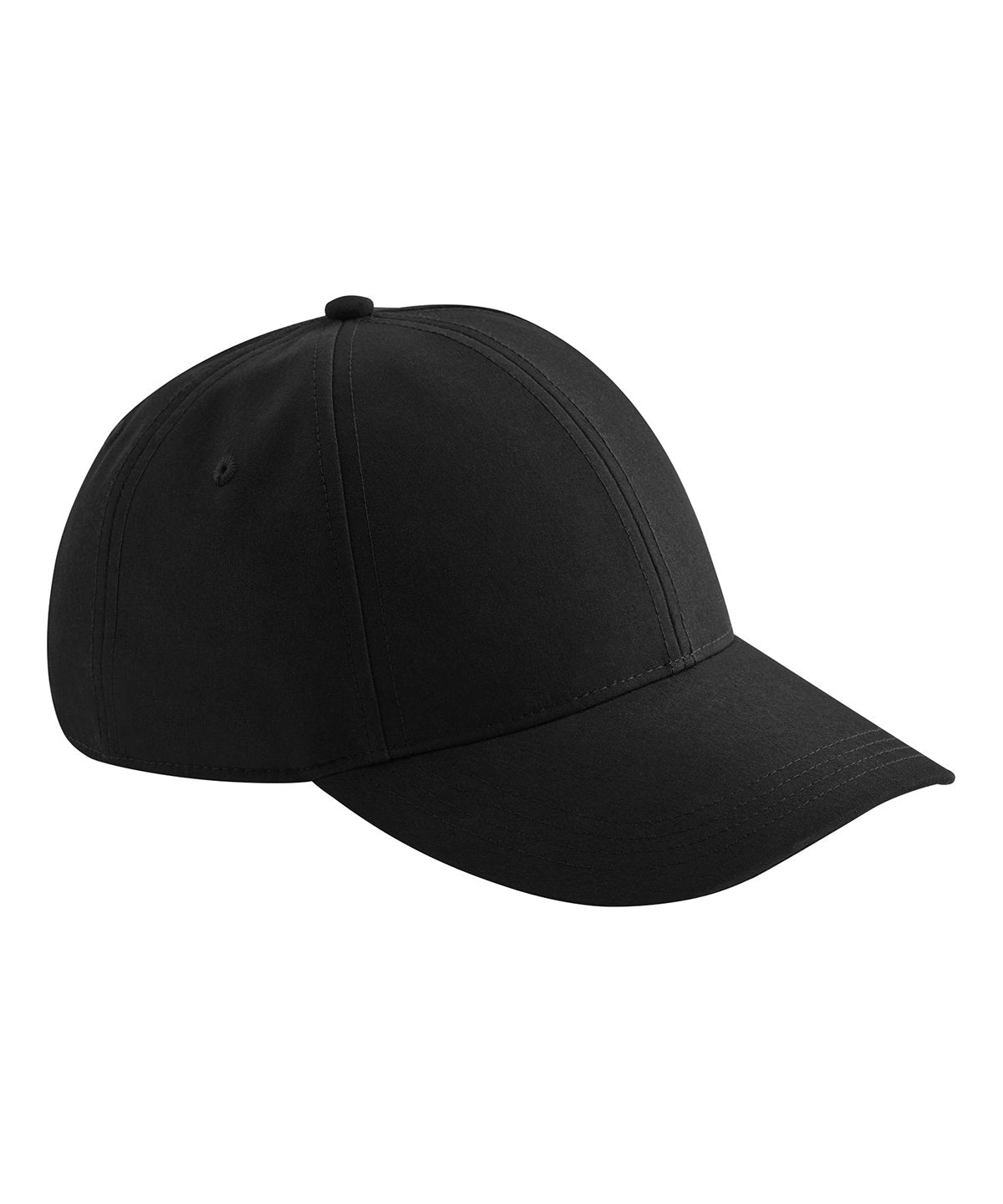 Beechfield Water-resistant lifestyle cap in Black, front view