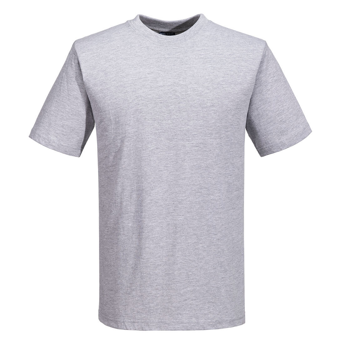 Portwest Turin Cotton T-Shirt S/S in Heather Grey, image 2