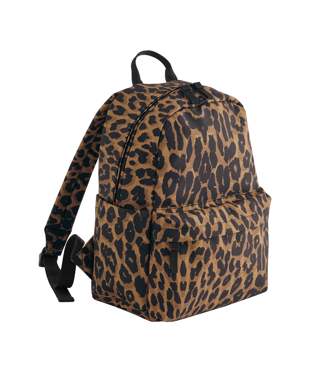 Bagbase Leopard print mini backpack in Leopard Print, front view