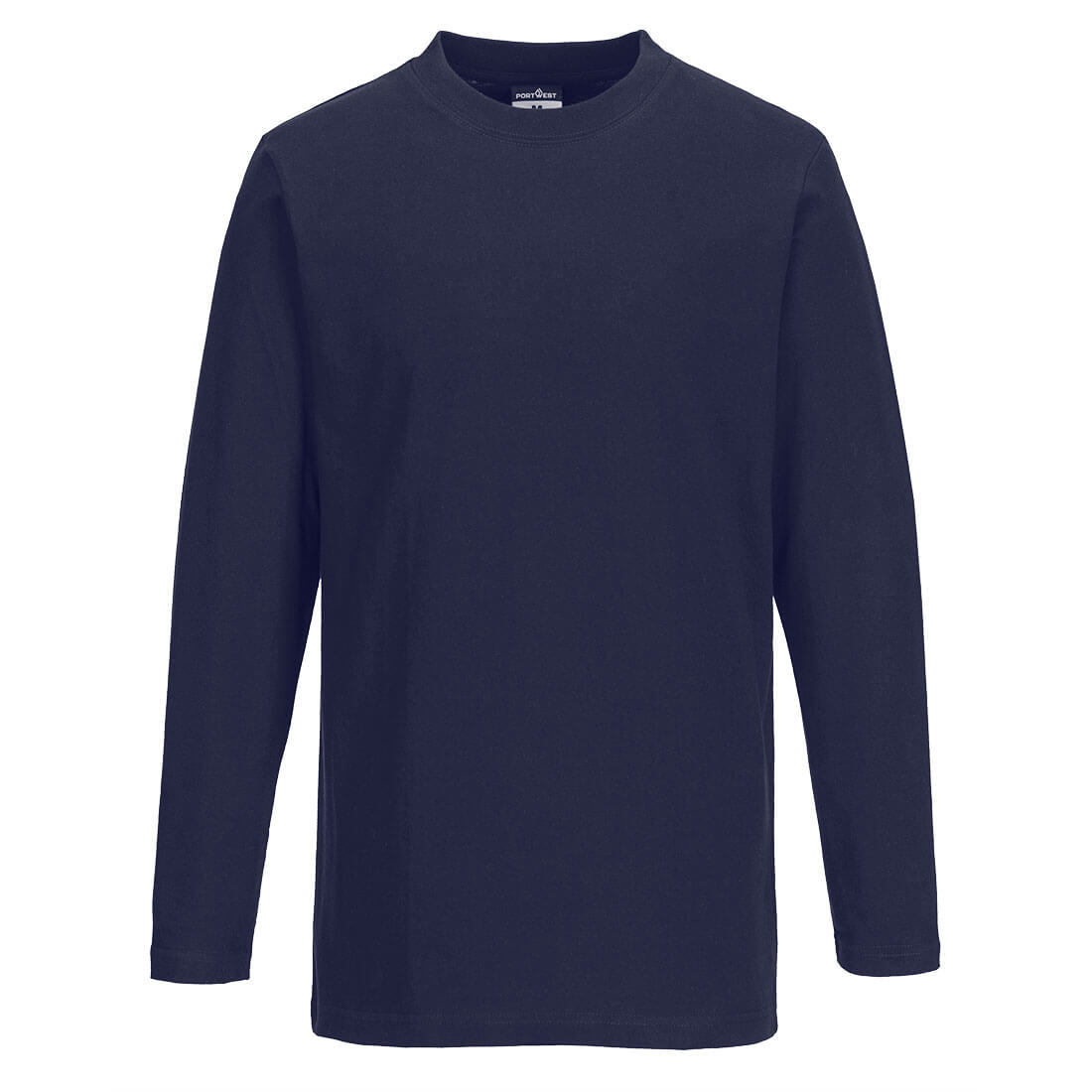 Portwest Cotton T-Shirt L/S in Navy (NA), image 2