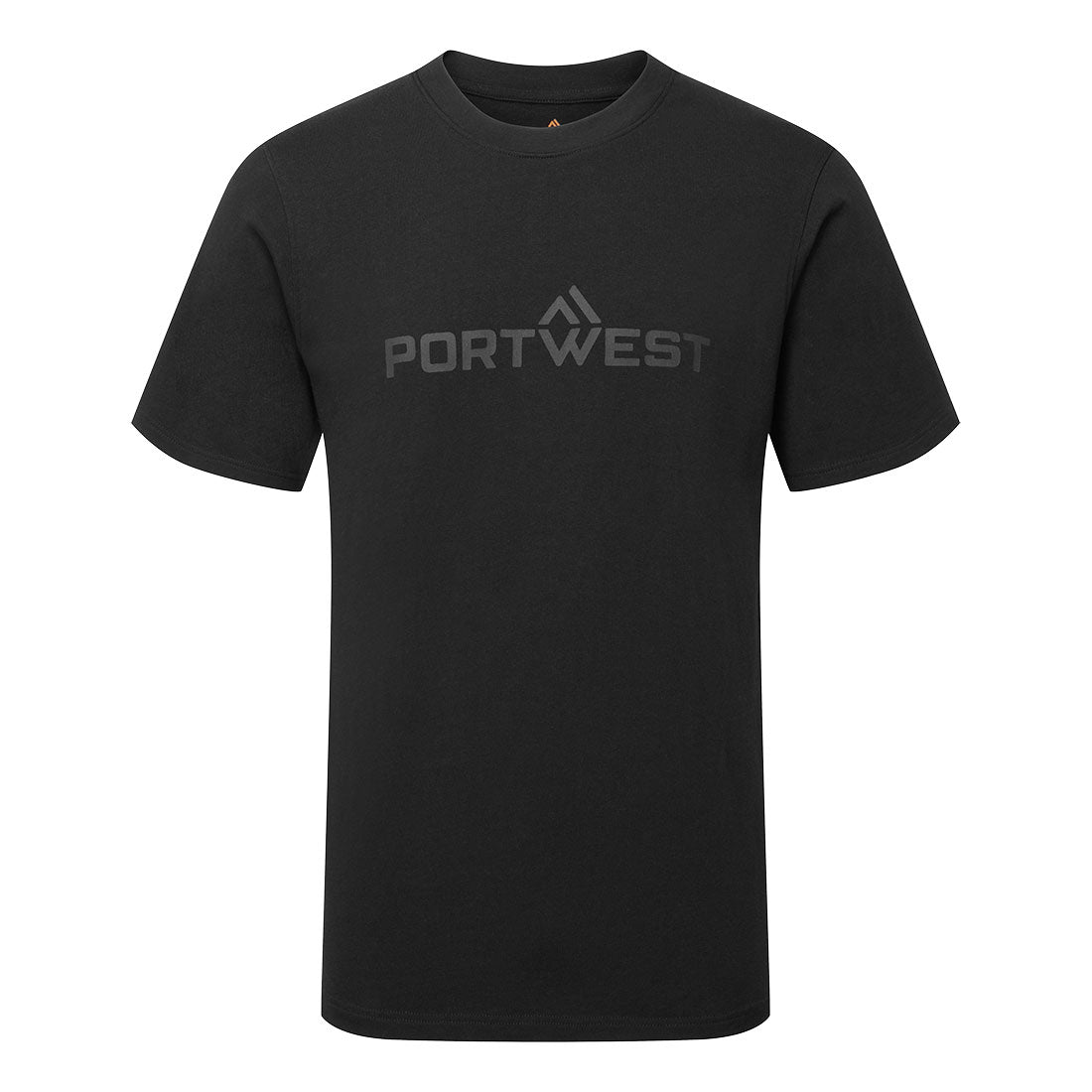 Portwest Cotton T-Shirt S/S in Black, main product image