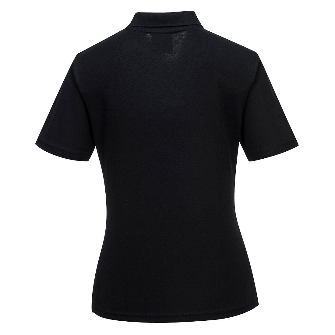 Portwest B209 Naples Women's Polo Shirt S/S in Black, back view