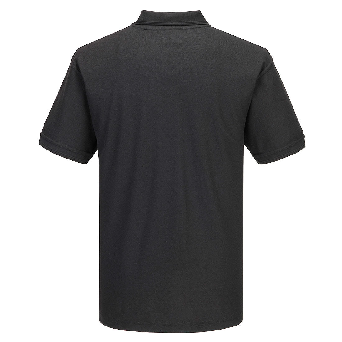 Portwest B210 Naples Polo Shirt S/S in Black, back view