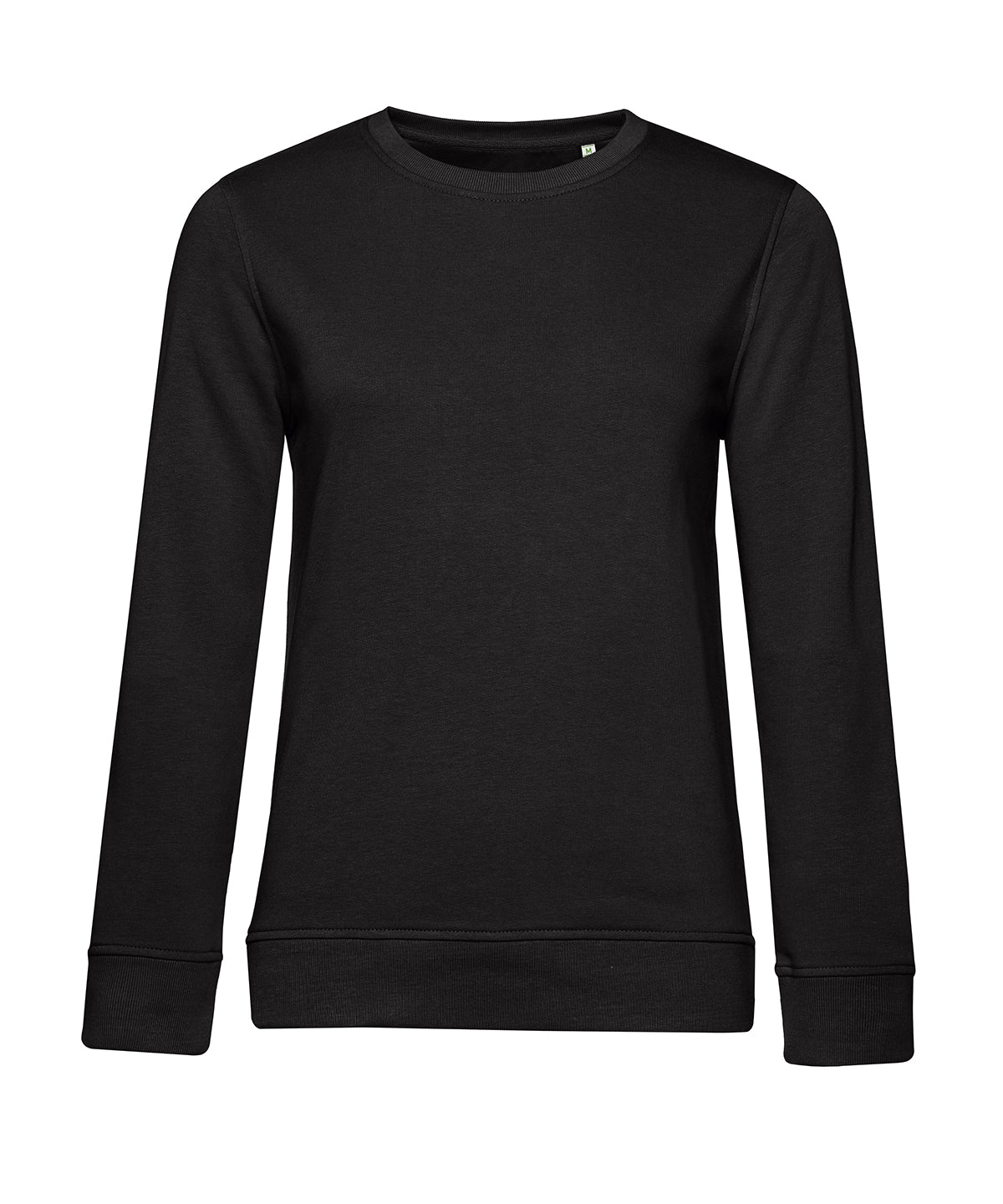 B&C Collection B&C Inspire crew neck /women in Black Pure, front view