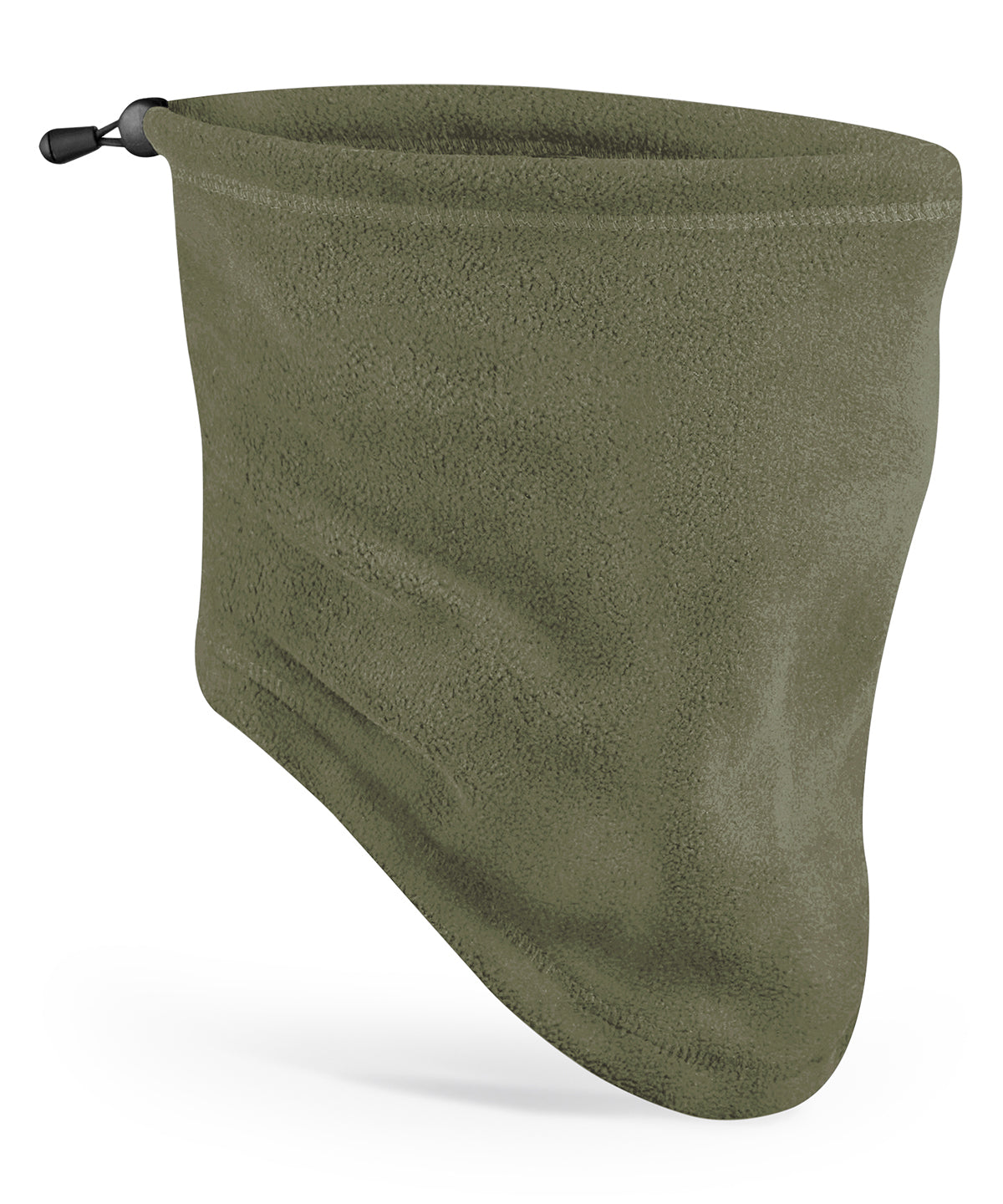 Beechfield Recycled fleece snood in Olive Green, front view