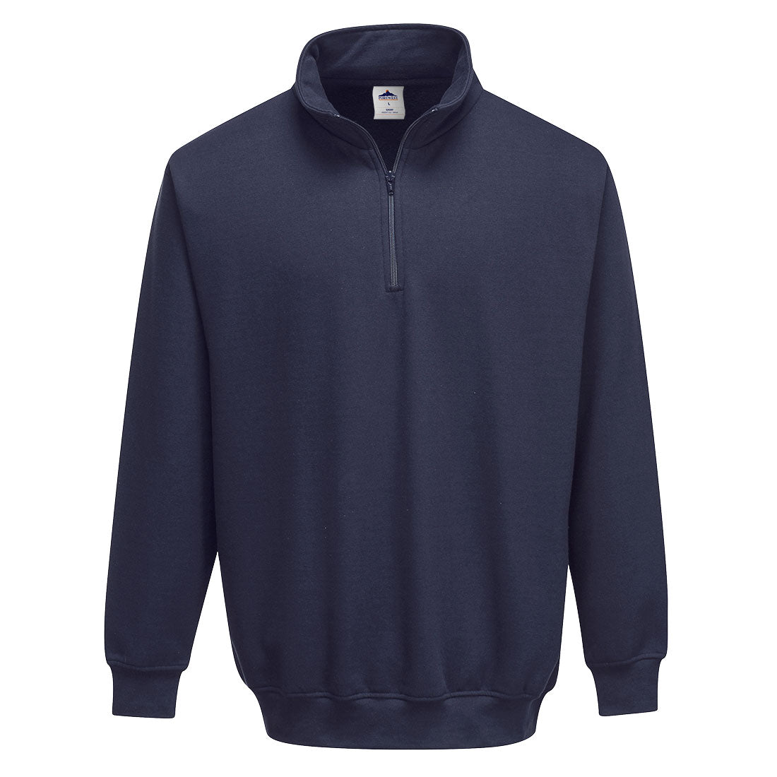 Portwest Sorrento 1/4 Zip Neck Sweatshirt in Navy (NA), image 2