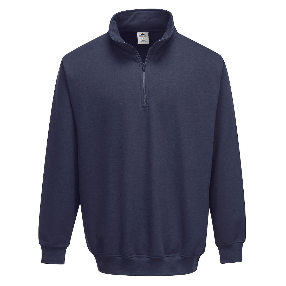 Portwest Sorrento 1/4 Zip Neck Sweatshirt in Navy (NV), image 3