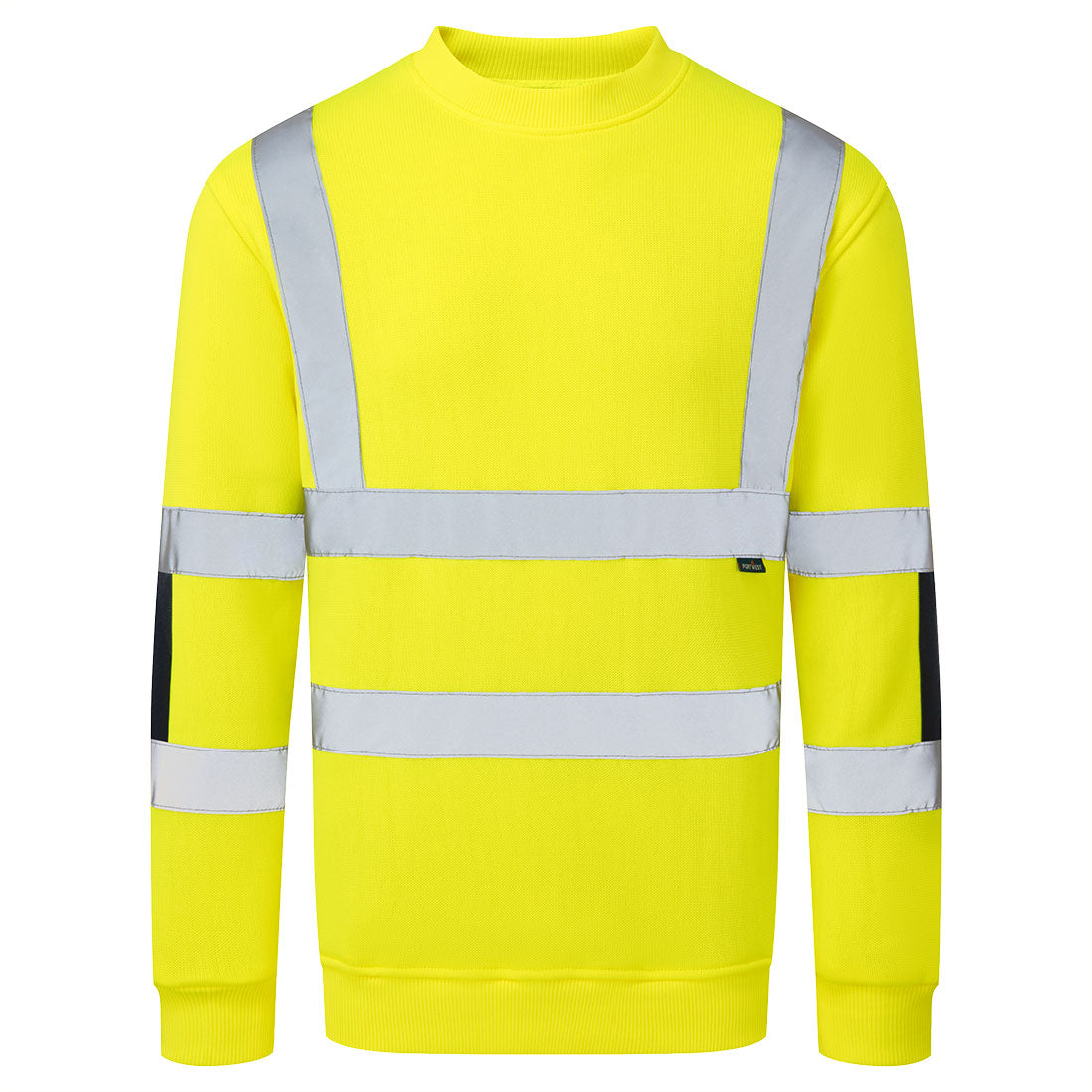 Portwest Hi-Vis Knit Sweatshirt in Yellow, image 2