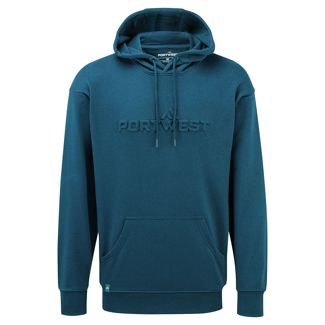 Portwest Embossed Hoodie in Black, image 4