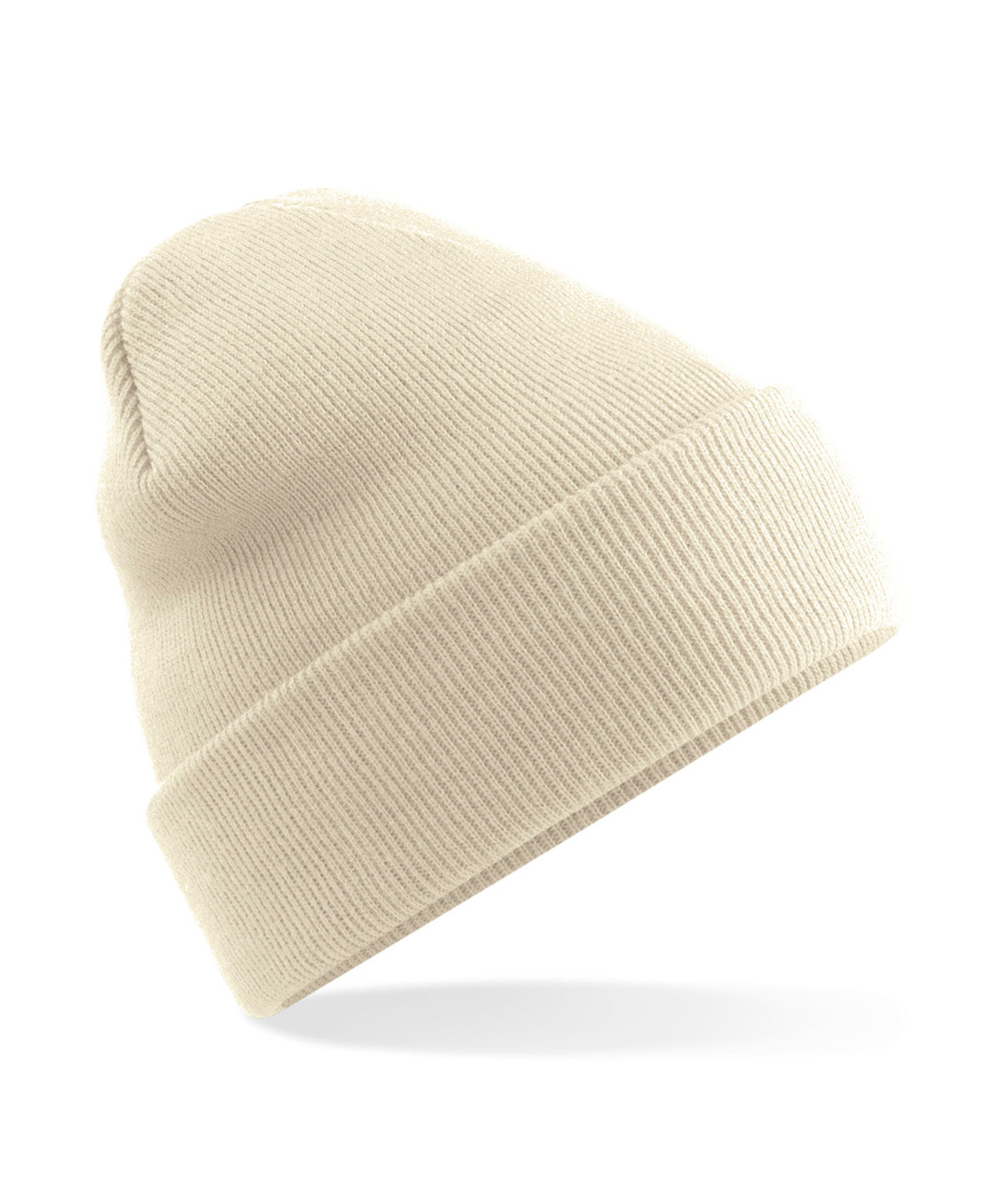 Beechfield Polylana original cuffed beanie in Oatmeal, front view
