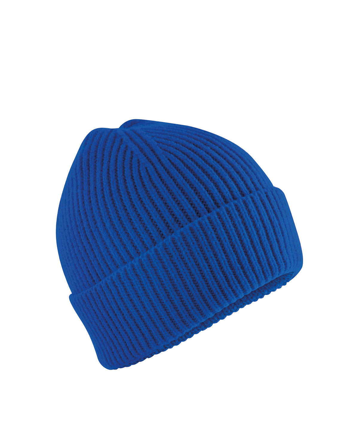 Beechfield Kids fashion beanie in Bright Royal, front view