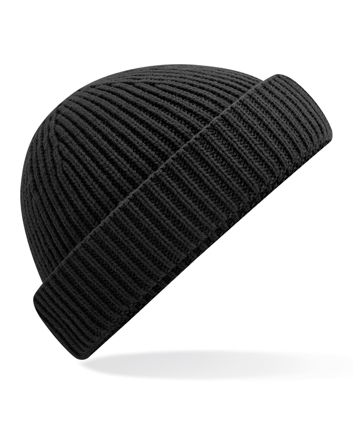 Beechfield Harbour beanie in Black, front view