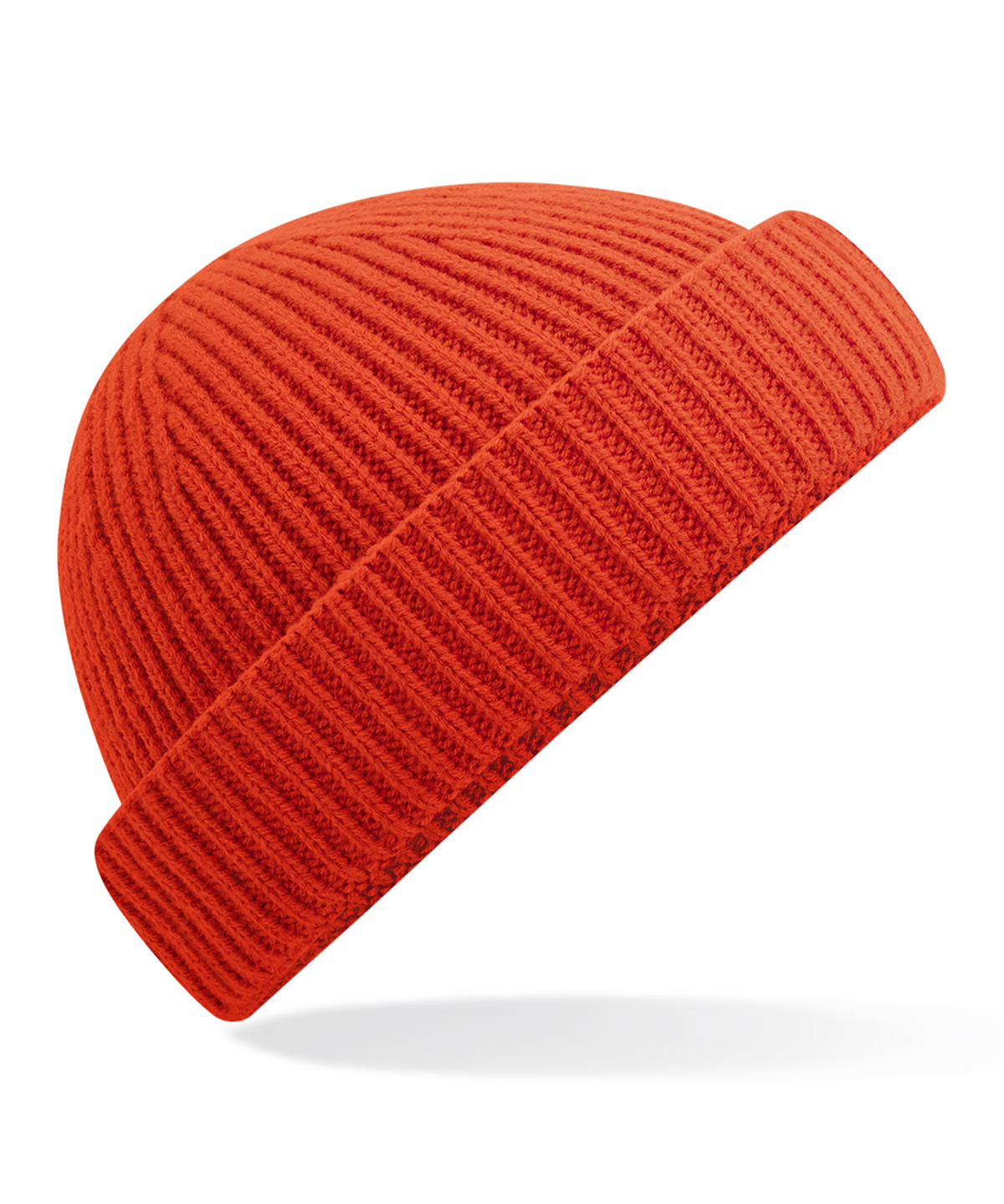 Beechfield Harbour beanie in Fire Red, front view