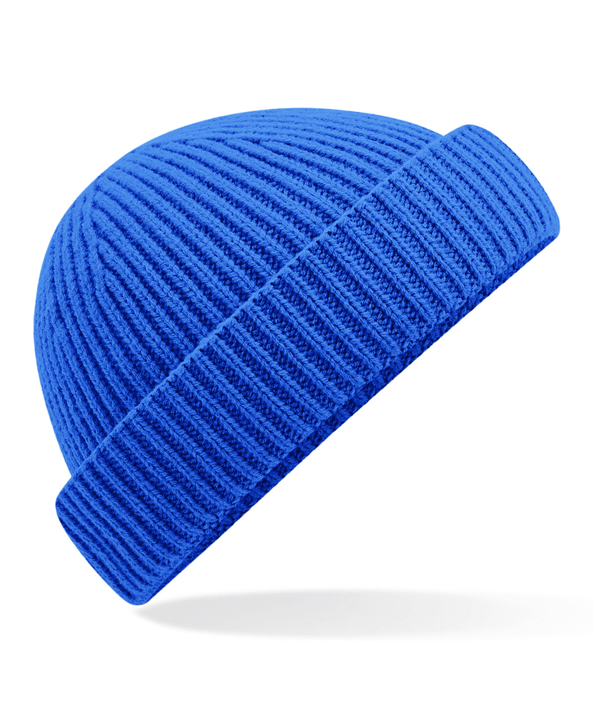 Beechfield Harbour beanie in Luminous Blue, front view