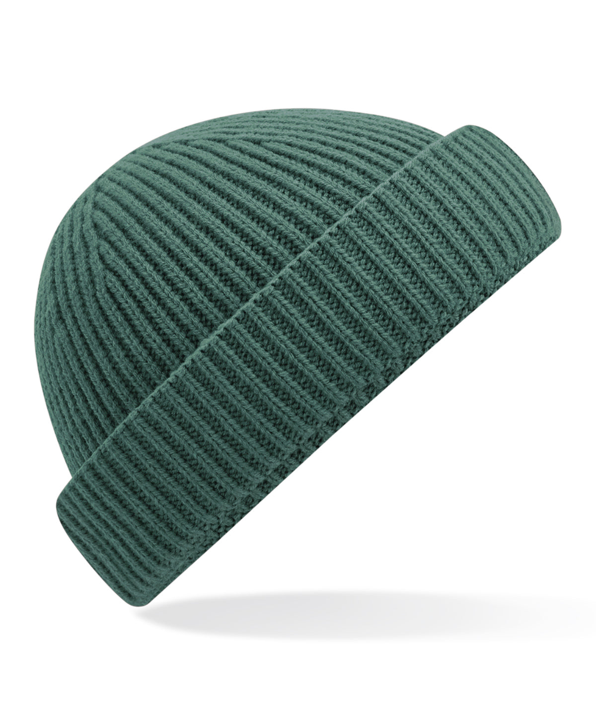Beechfield Harbour beanie in Marine Green, front view