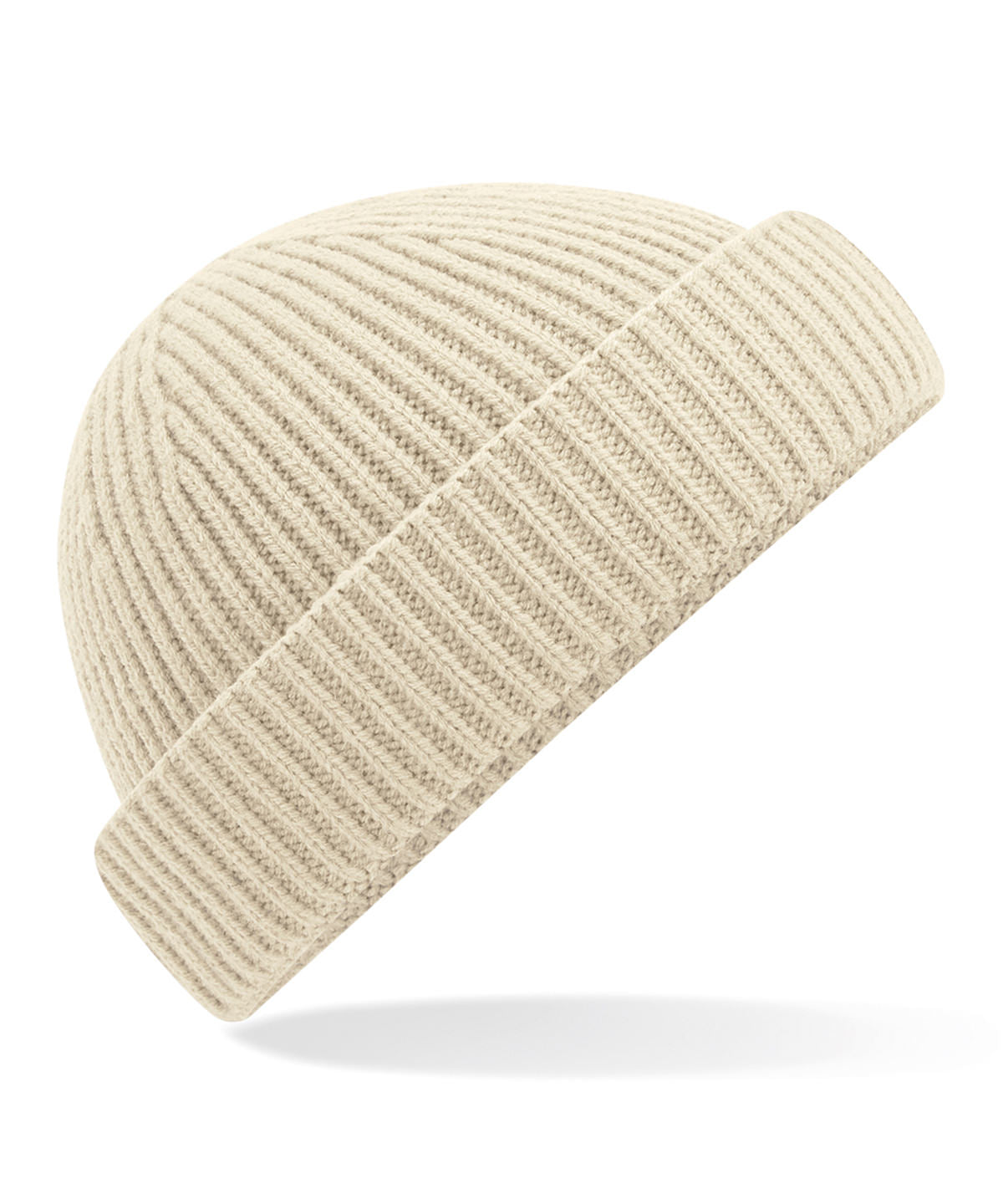Beechfield Harbour beanie in Oatmeal, front view