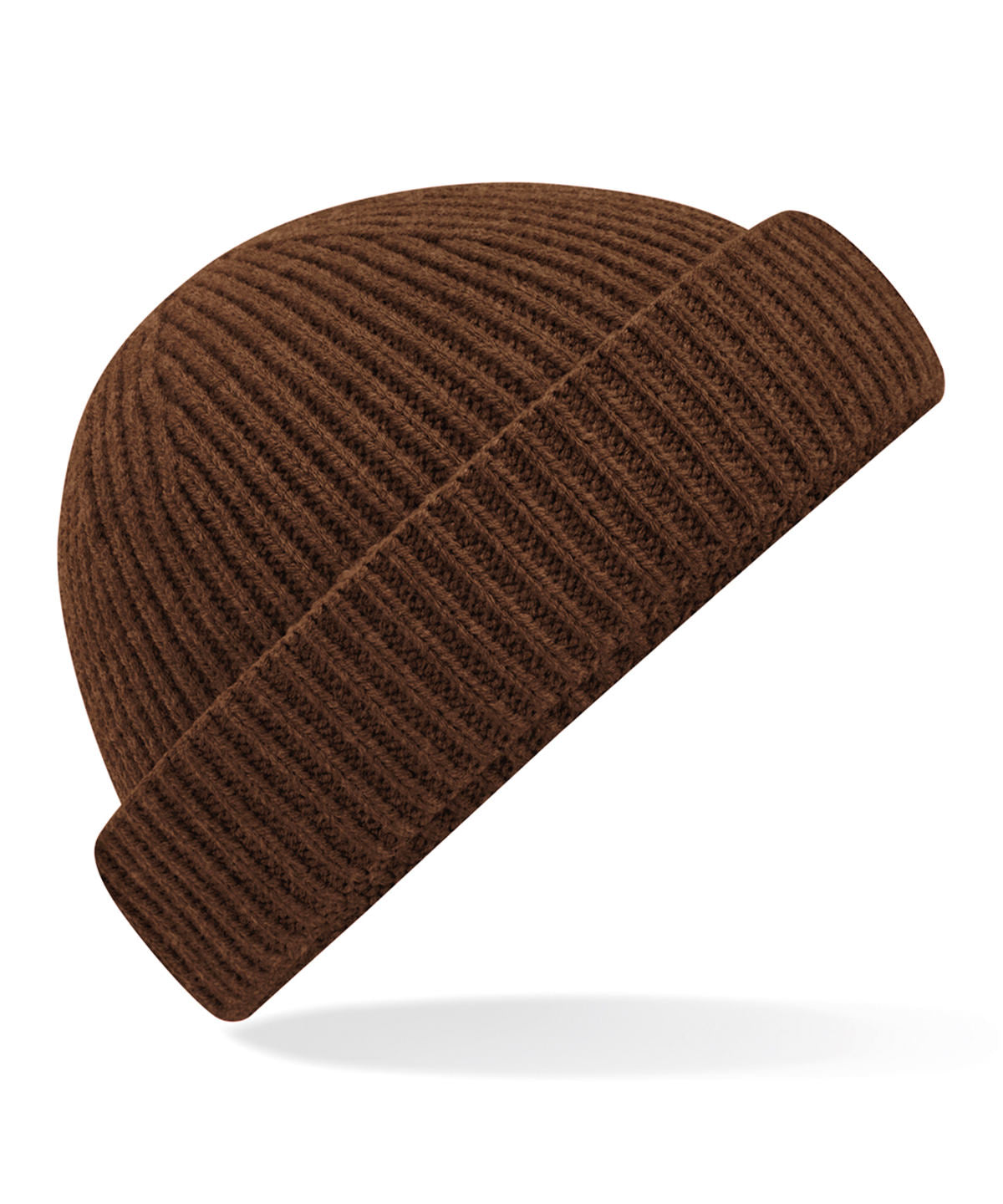 Beechfield Harbour beanie in Walnut, front view