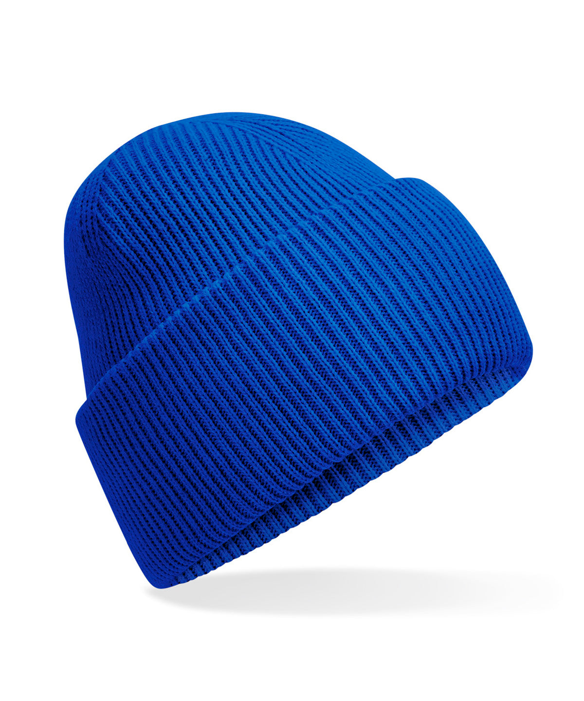 Beechfield Classic engineered deep-cuffed beanie in Bright Royal, front view