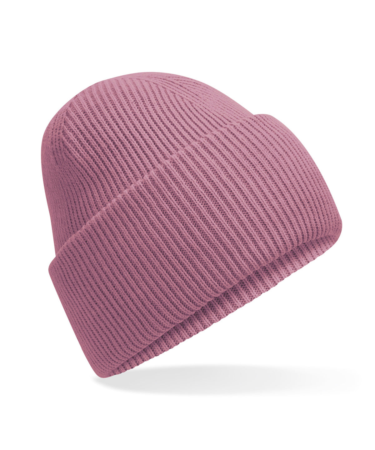 Beechfield Classic engineered deep-cuffed beanie in Dusty Purple, front view