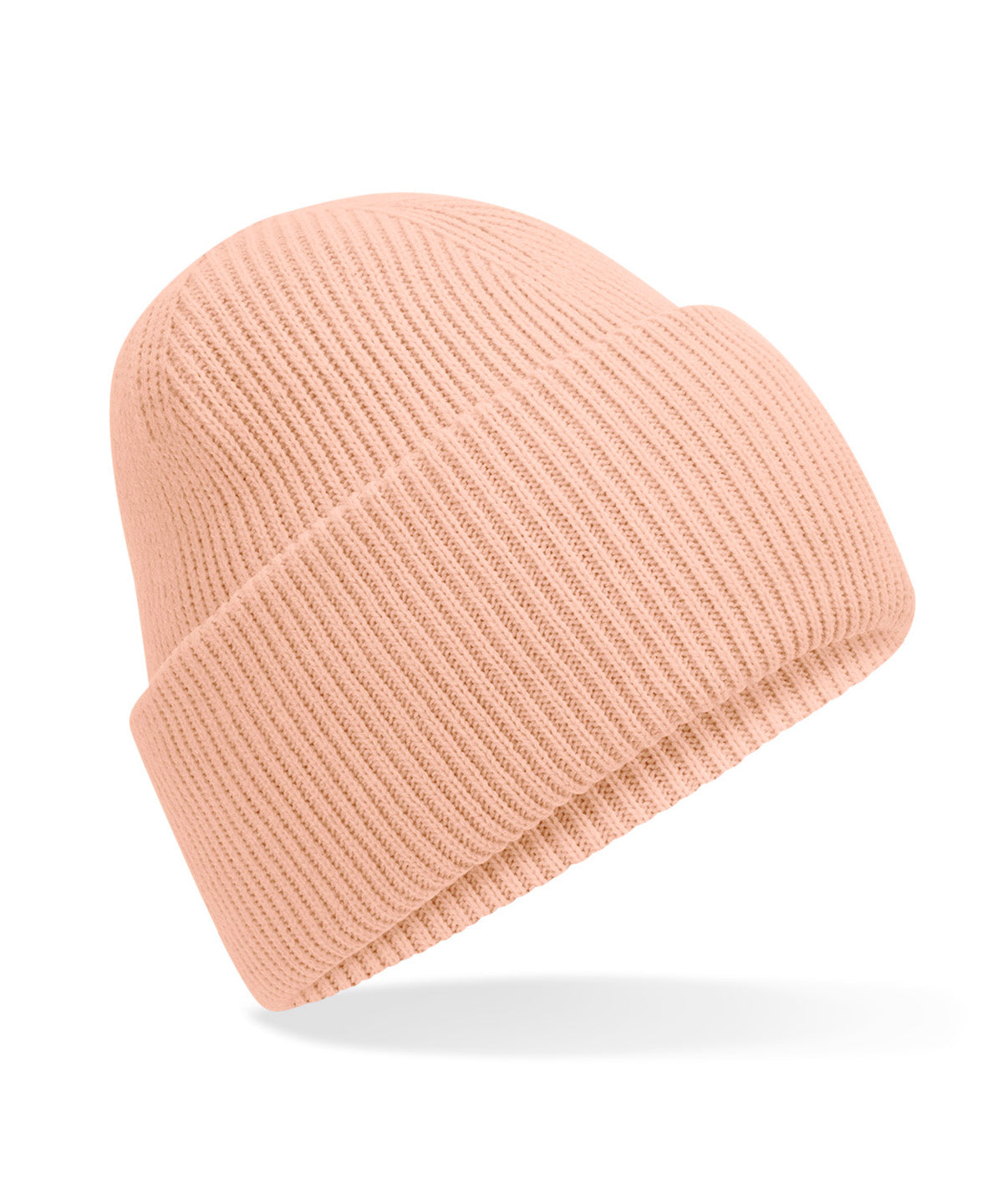 Beechfield Classic engineered deep-cuffed beanie in Peach, front view
