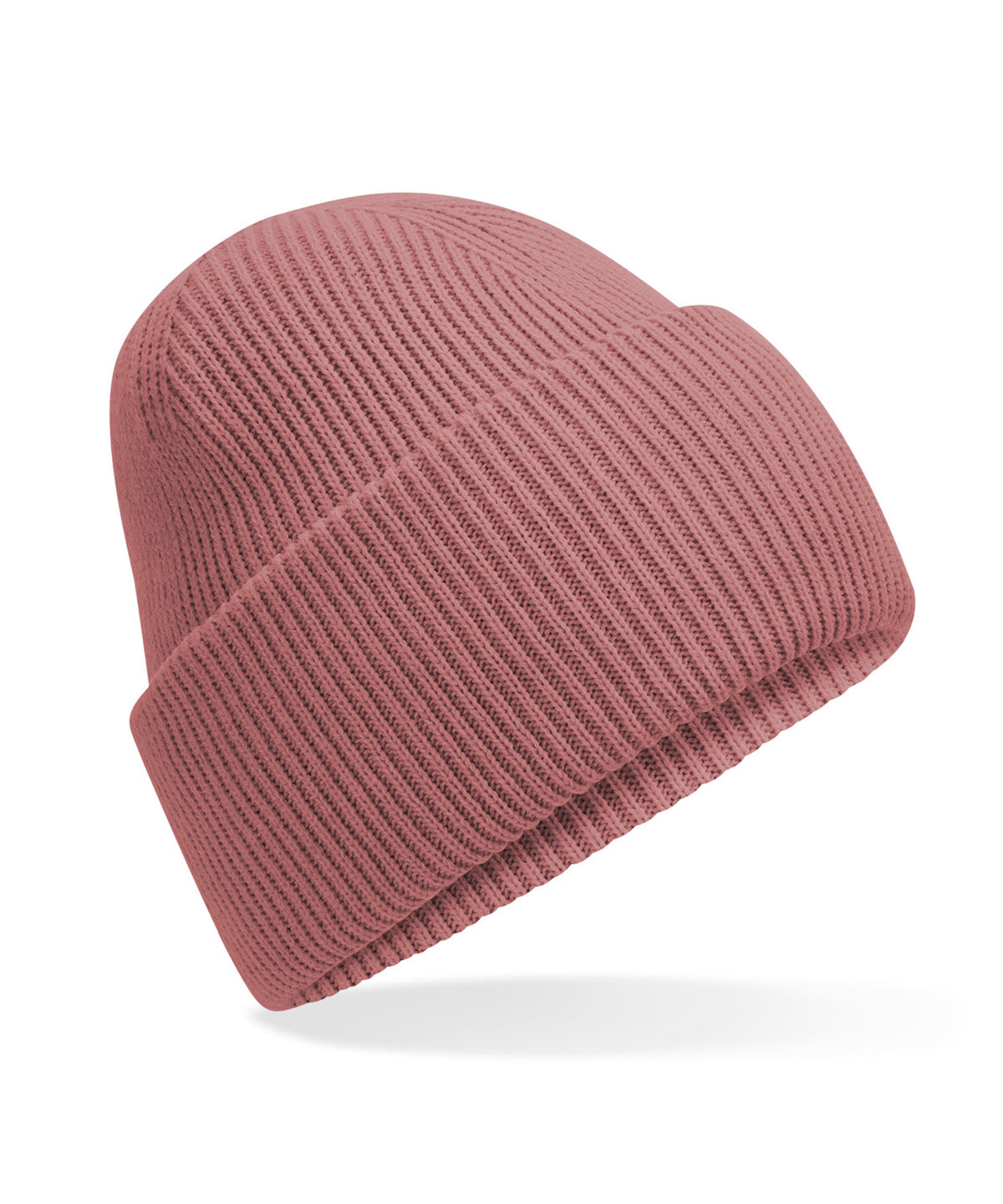 Beechfield Classic engineered deep-cuffed beanie in Rose, front view