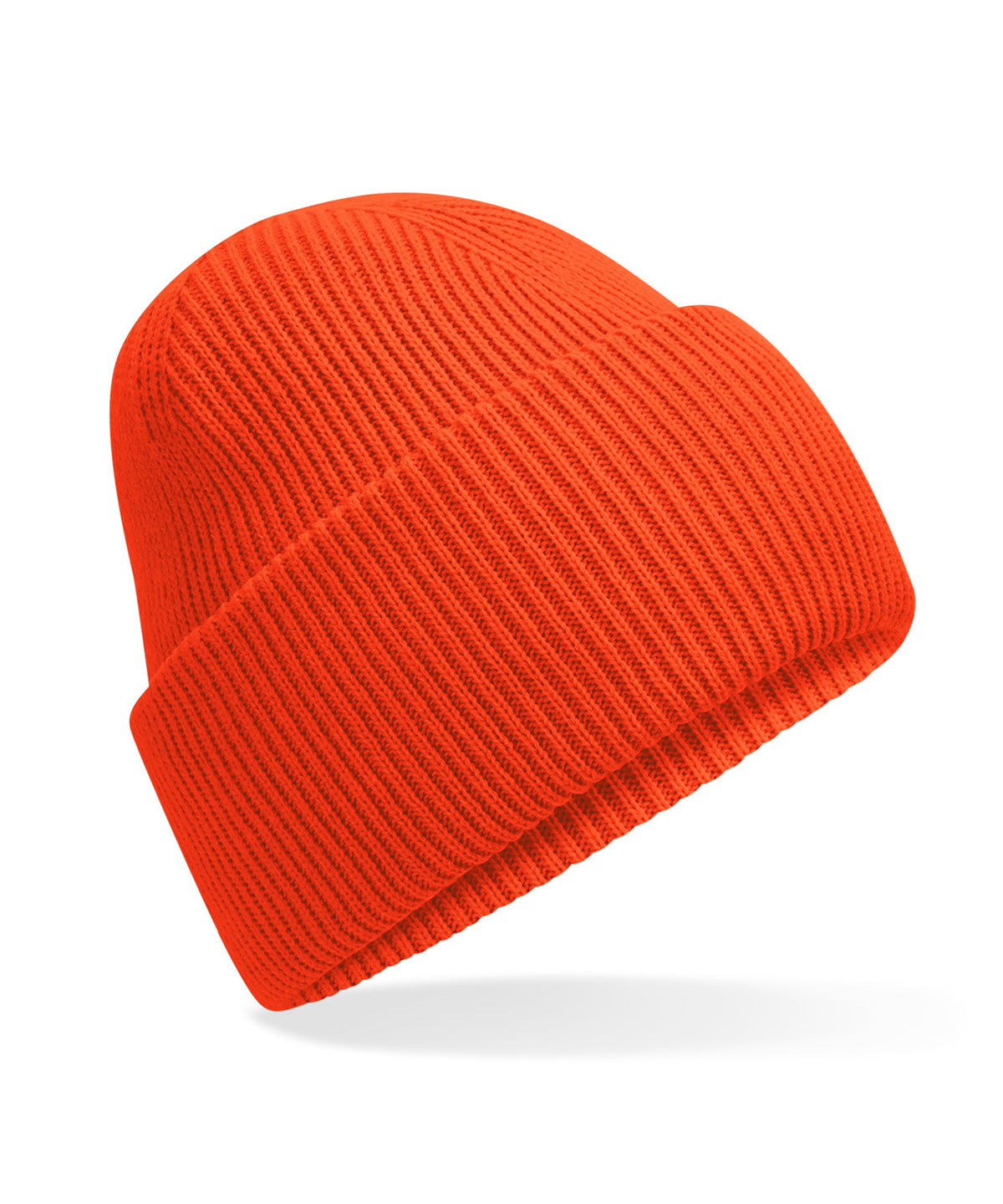 Beechfield Classic engineered deep-cuffed beanie in Sunset, front view