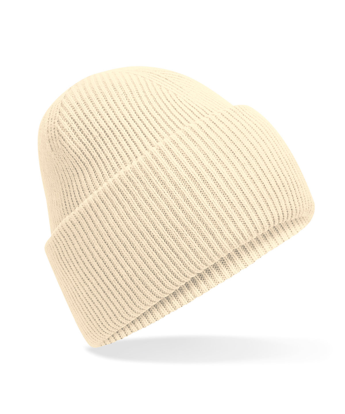 Beechfield Classic engineered deep-cuffed beanie in Vanilla, front view