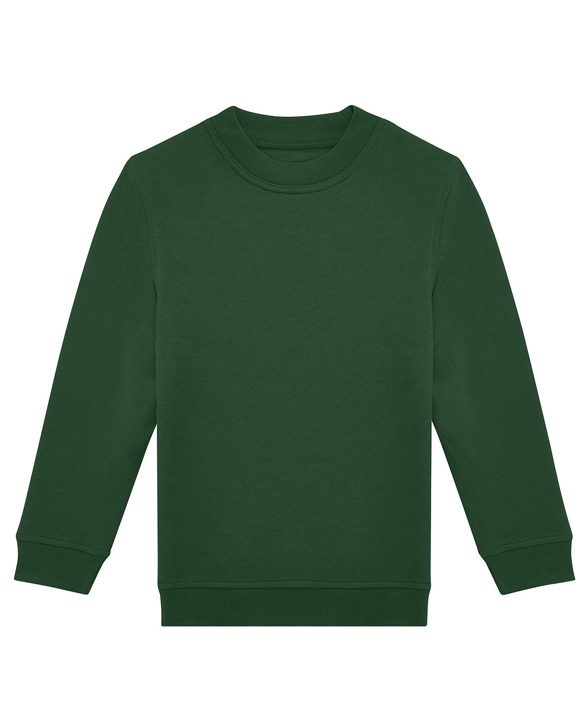 B&C Collection B&C ID.332 crew /kids in Bottle Green, front view