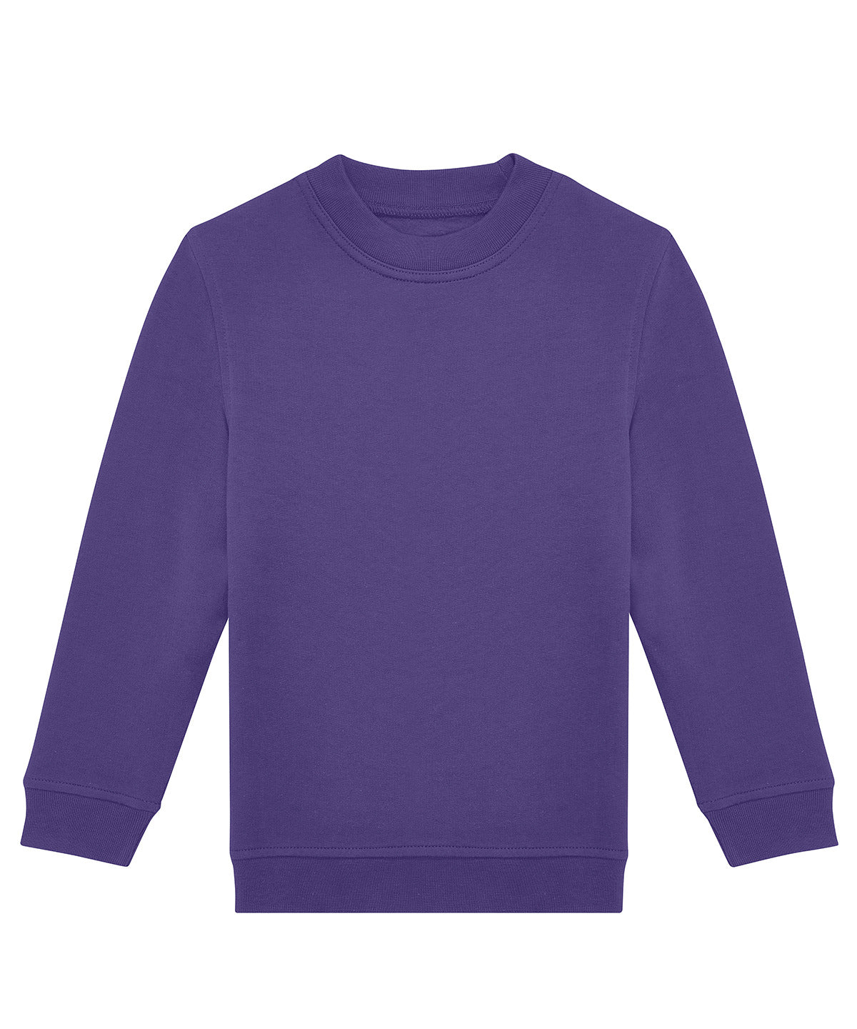 B&C Collection B&C ID.332 crew /kids in Radiant Purple, front view