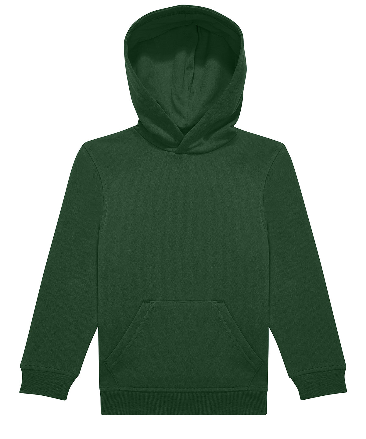 B&C Collection B&C ID.333 hoodie /kids in Bottle Green, front view
