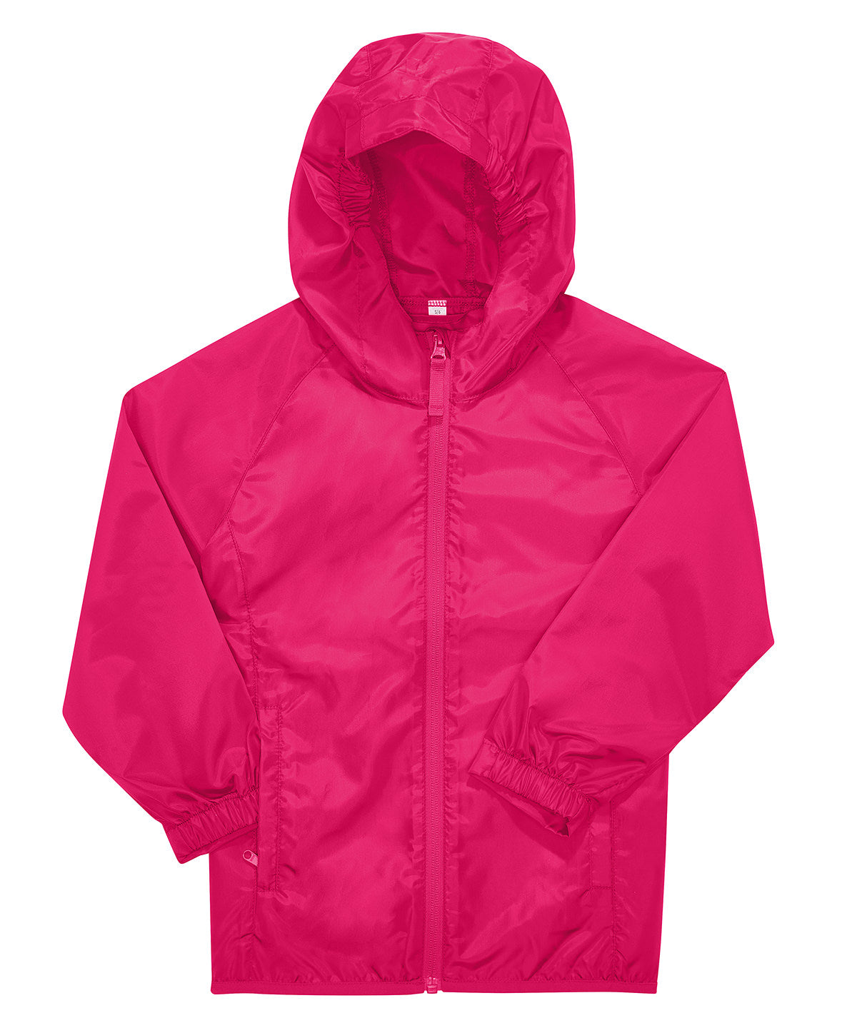 B&C Collection B&C #Reset windbreaker /kids in Magenta Pink, front view