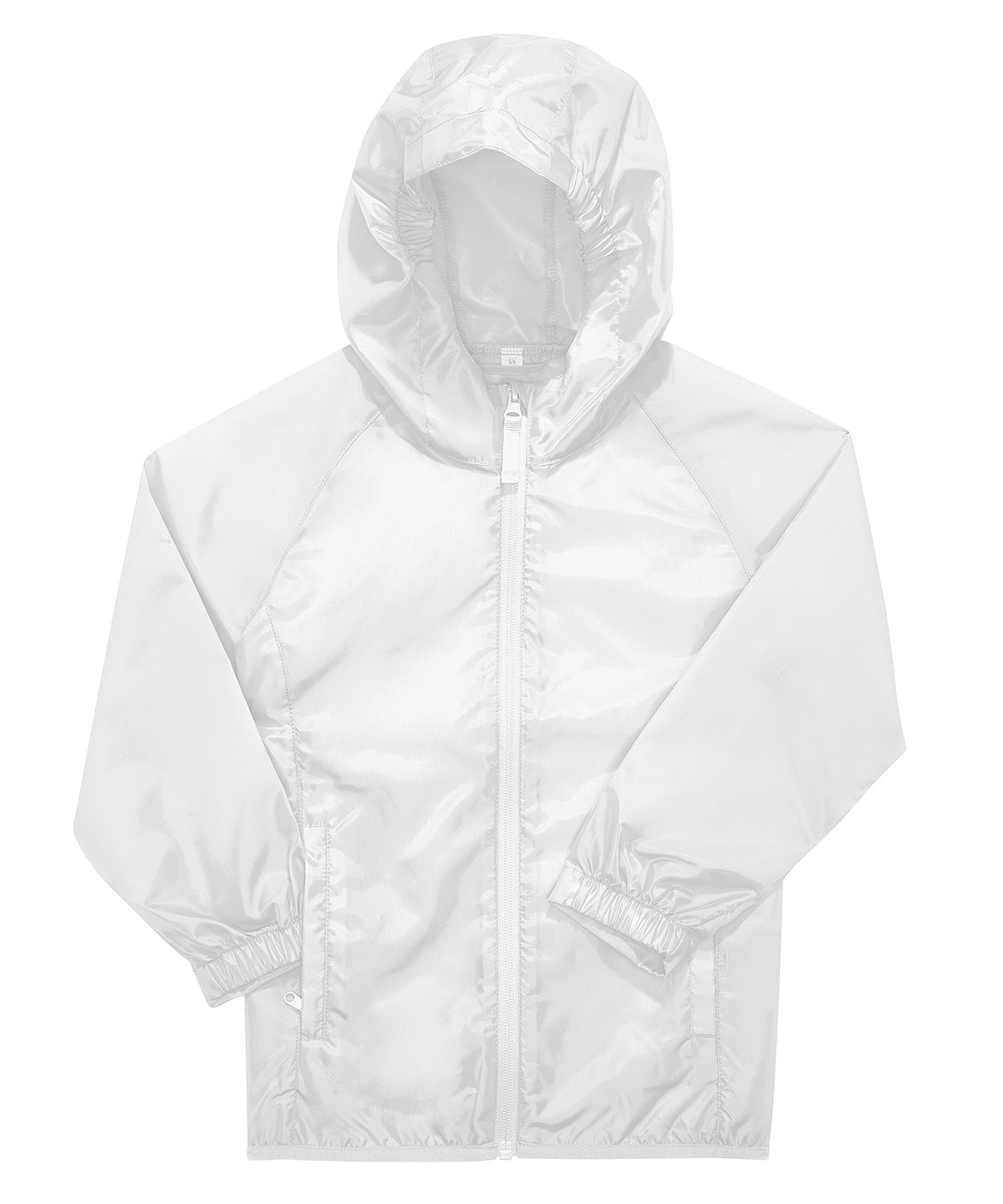 B&C Collection B&C #Reset windbreaker /kids in White, front view