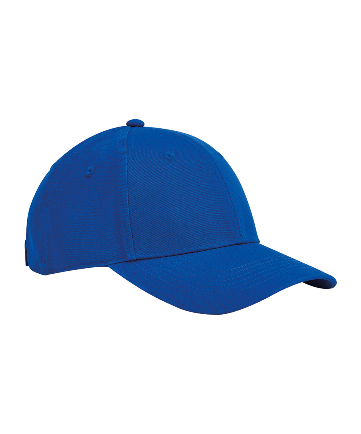 Beechfield EarthAware junior classic organic cotton 6-panel cap in Bright Royal, front view