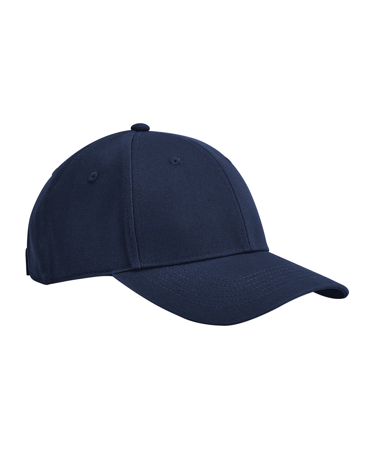 Beechfield EarthAware junior classic organic cotton 6-panel cap in French Navy, front view
