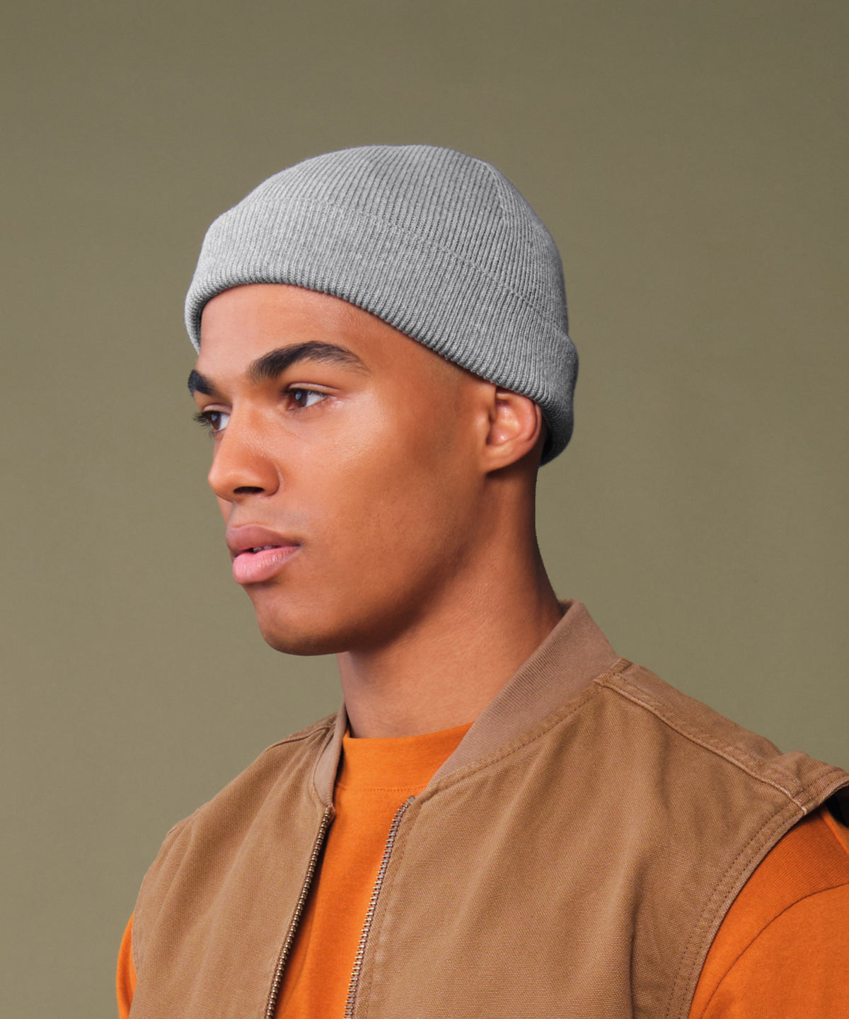 Beechfield Organic cotton fisherman beanie, lifestyle photo