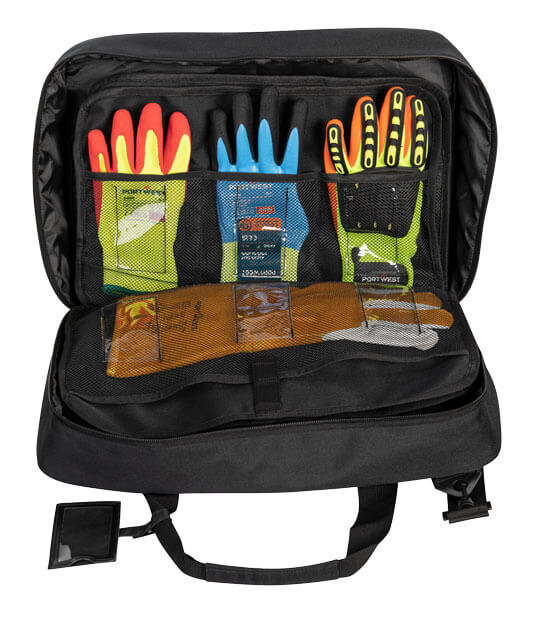 Portwest B930 Glove Display Bag in Black, back view