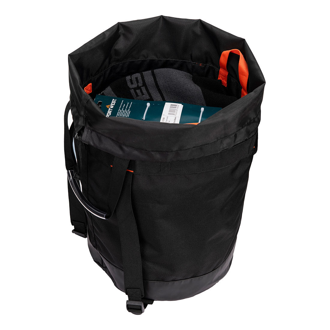 Portwest B967 Rope Bag in Black, back view