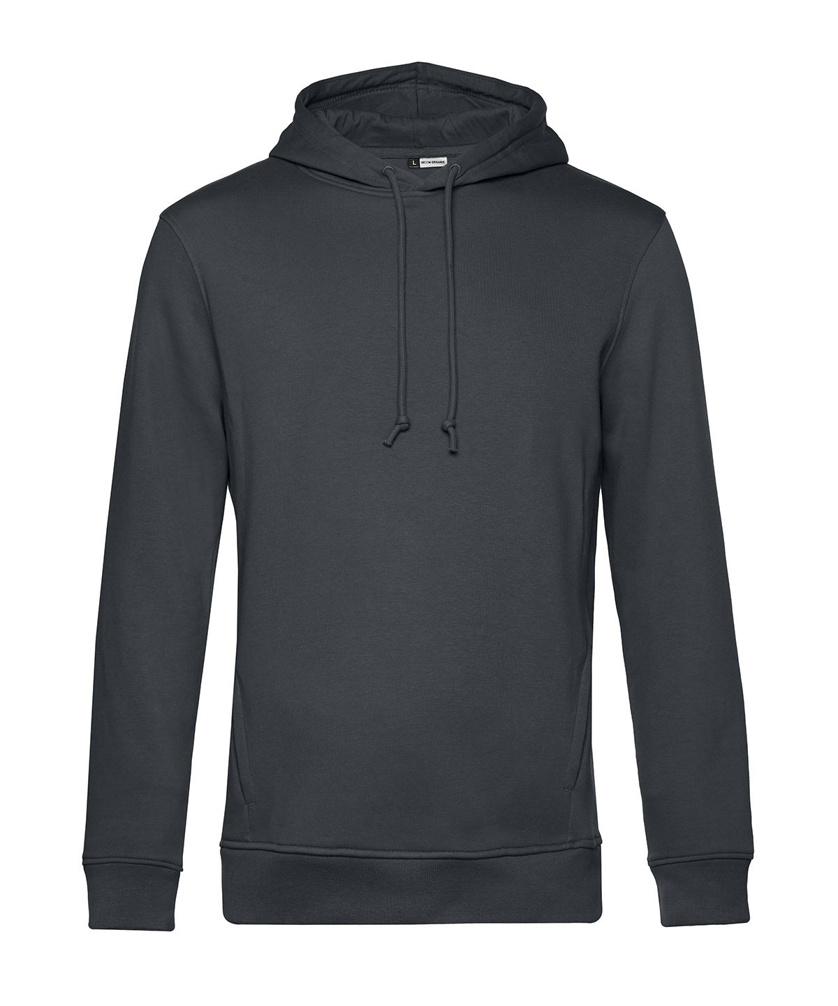 B&C Collection B&C Inspire Hooded in Asphalt, front view